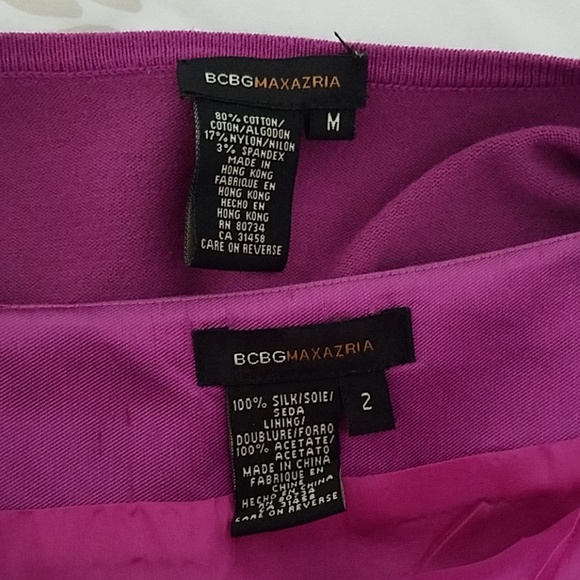 Vintage '90s Purple Silk Dress and Cotton Cardigan - Picture 8 of 8